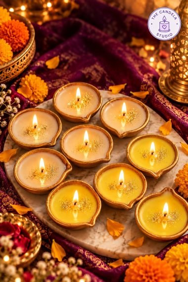 Diwali Colors Diyas - (Scented)