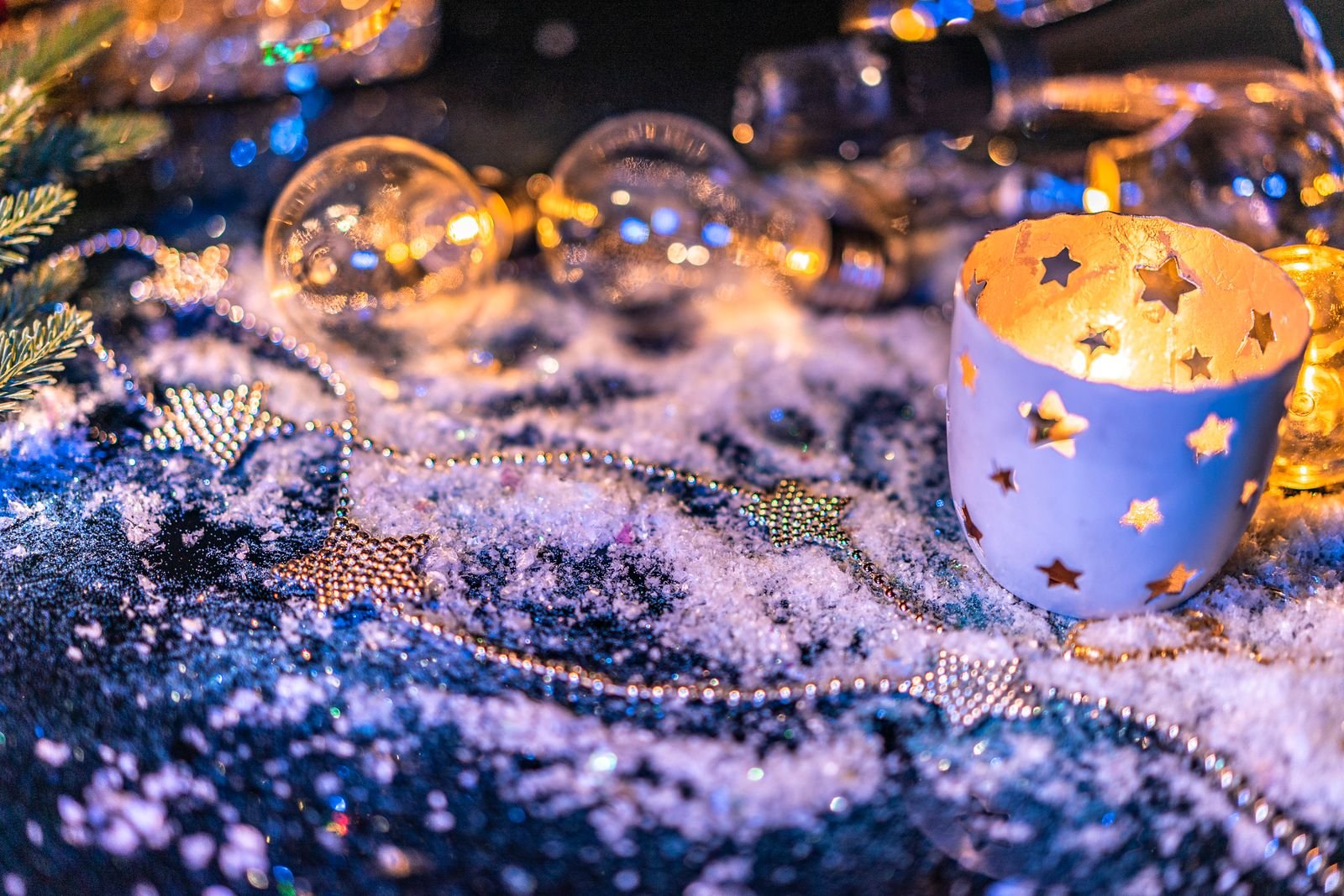 New Year Sparkle Candle